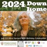 2024 Down Home graphic with photo of Alice Gerrard 