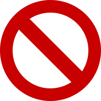 a red circle icon with a line through it indicating prohibited